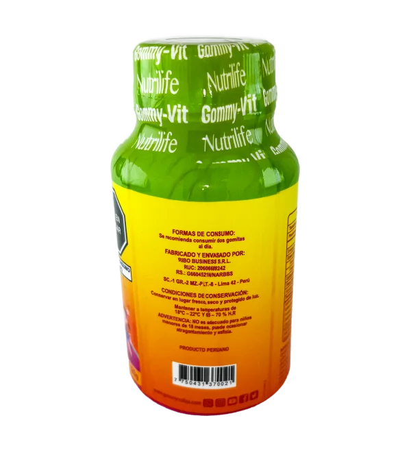 Gomitas Vitaminadas Multivitaminics - Gummy Vit Nutrilife - posterior