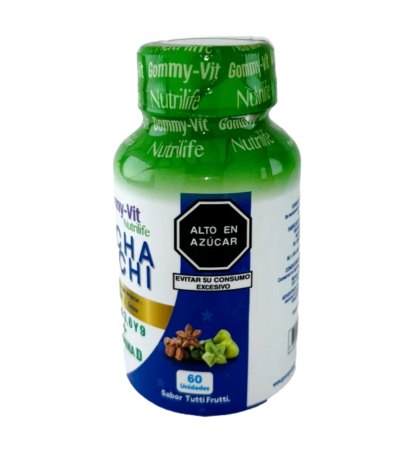 Gomitas vitaminadas Sacha Inchi + Vitamina D - Gummy Vit Nutrilife - derecha