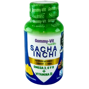 Gomitas vitaminadas Sacha Inchi + Vitamina D - Gummy Vit Nutrilife - frontal