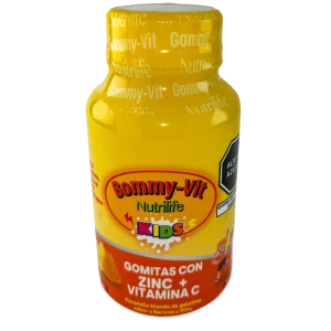 Gomitas vitaminadas con Zinc + Vitamina C - frontal - Gummy vit nutrilife
