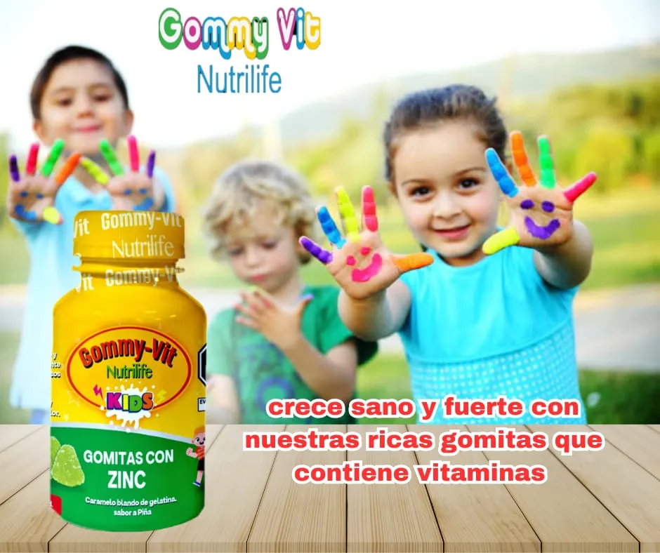 Gomitas con vitaminas para niños felices - Gommy Vit Nutrilife